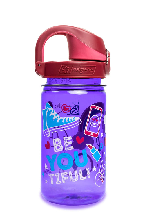 Nalgene product image: 12oz On-The-Fly Kids Lock-Top Bottle with Graphics B7 — 12oz On-The-Fly Kids Lock-Top Bottle with Graphics