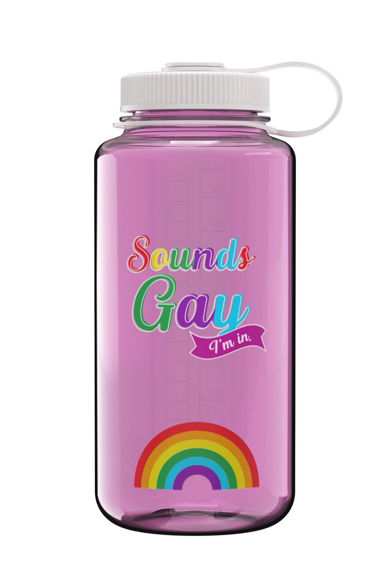 Nalgene product image: 32oz Wide Mouth Pride Bottle G1 — 32oz Wide Mouth Pride Bottle