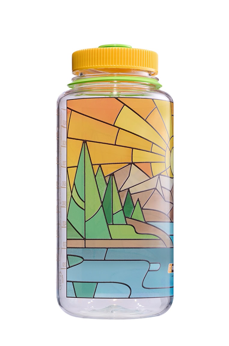Nalgene product image: 32oz Wide Mouth Stained Glass Print Bottles M3 — 32oz Wide Mouth Stained Glass Print Bottles