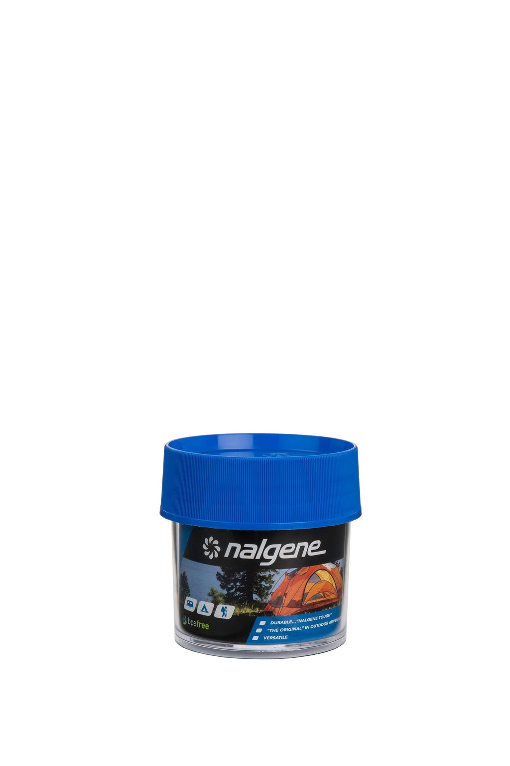 Nalgene product image: 4oz Storage Jar – Blue Lid A9 — 4oz Storage Jar – Blue Lid