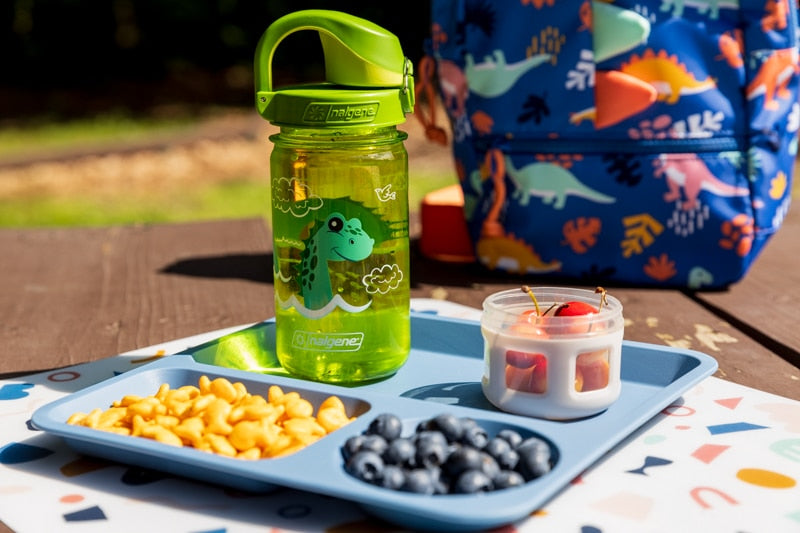 Nalgene product image: 12oz On-The-Fly Kids Lock-Top Bottle with Graphics O7 — 12oz On-The-Fly Kids Lock-Top Bottle with Graphics