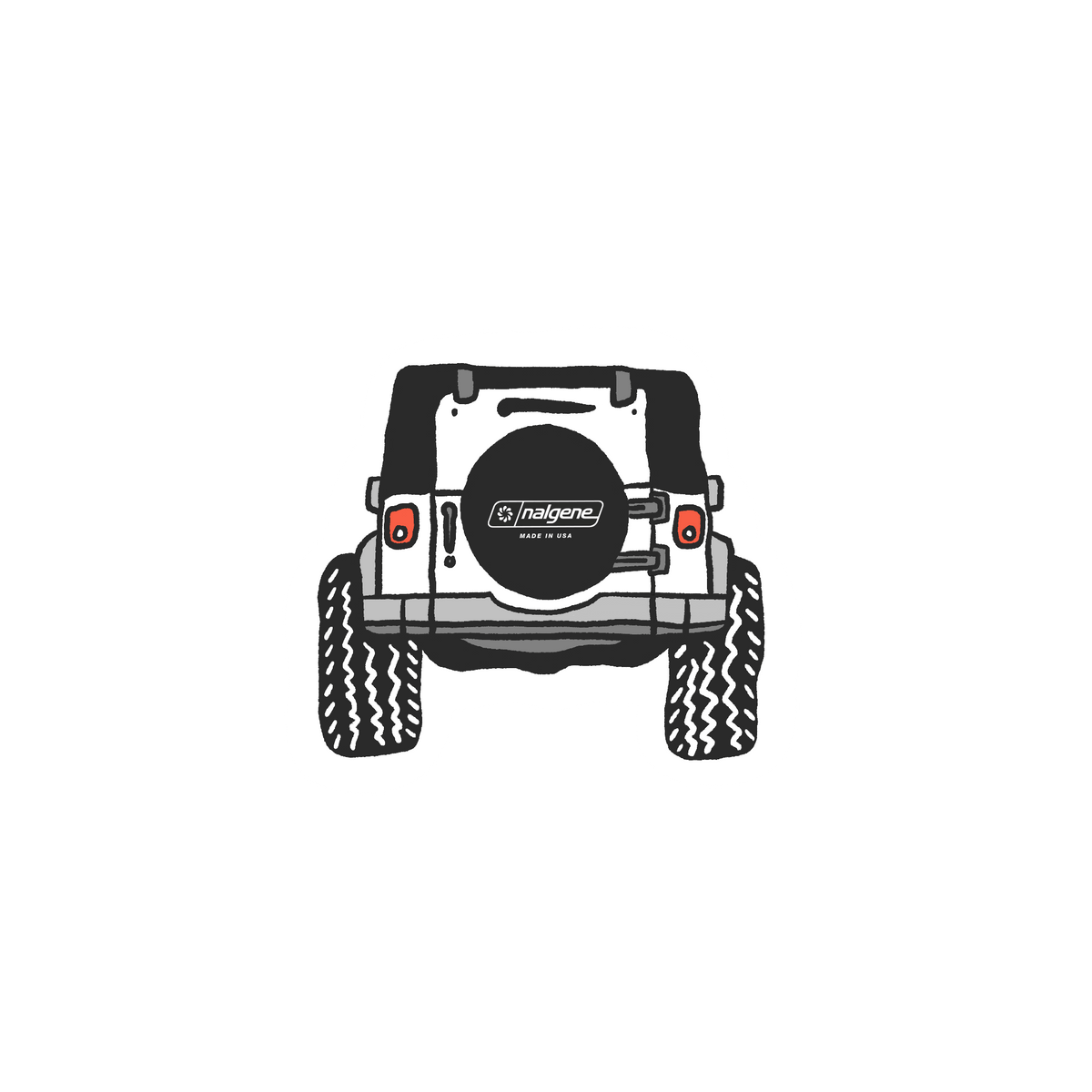 Nalgene product detail: Four Wheeling Sticker K9 — Four Wheeling Sticker