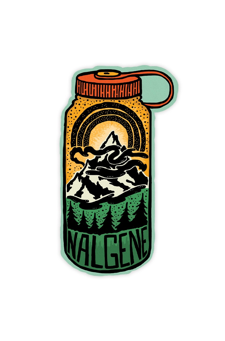 Nalgene product view: Mountain Peak Sticker Z5 — Mountain Peak Sticker