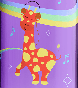 Nalgene product image: 12oz Kids Grip-N-Gulp with Graphics J5 — 12oz Kids Grip-N-Gulp with Graphics