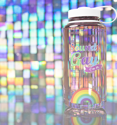 Nalgene product detail: 32oz Wide Mouth Pride Bottle G1 — 32oz Wide Mouth Pride Bottle