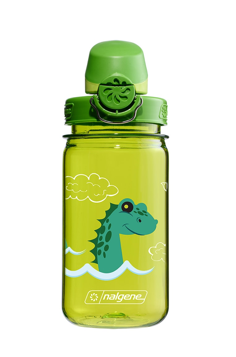 Nalgene product detail: 12oz On-The-Fly Kids Lock-Top Bottle with Graphics O7 — 12oz On-The-Fly Kids Lock-Top Bottle with Graphics