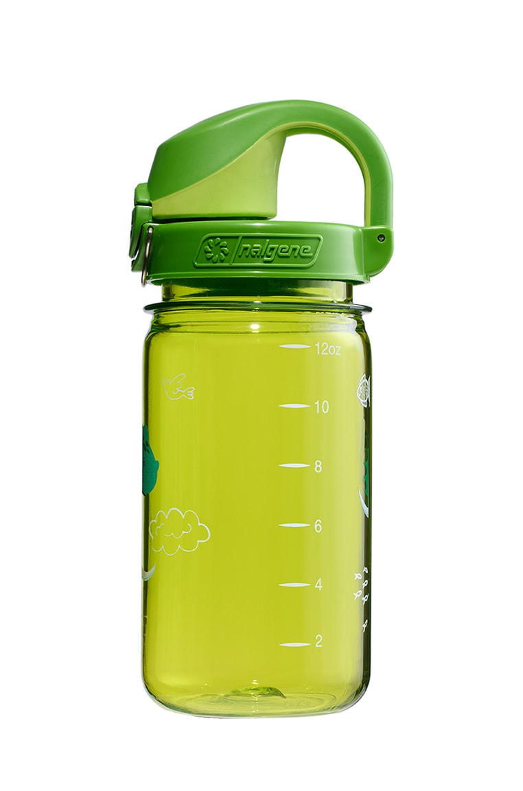 Nalgene product view: 12oz On-The-Fly Kids Lock-Top Bottle with Graphics O7 — 12oz On-The-Fly Kids Lock-Top Bottle with Graphics