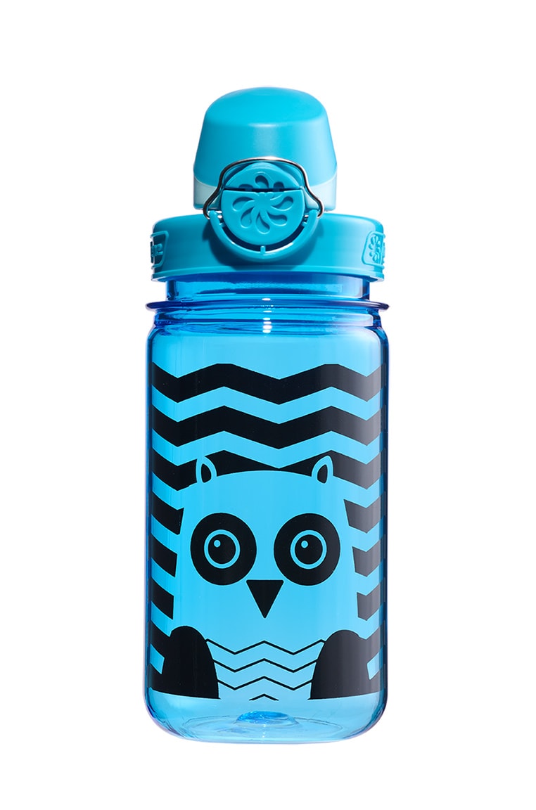 Nalgene product view: 12oz On-The-Fly Kids Lock-Top Bottle with Graphics O7 — 12oz On-The-Fly Kids Lock-Top Bottle with Graphics