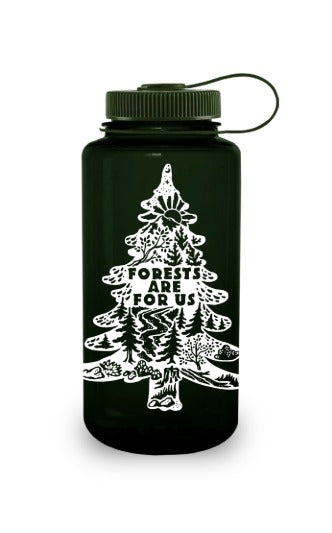 Nalgene product image: 32oz Wide Mouth “Public Lands: Forests Are for Us” Bottle U2 — 32oz Wide Mouth “Public Lands: Forests Are for Us” Bottle