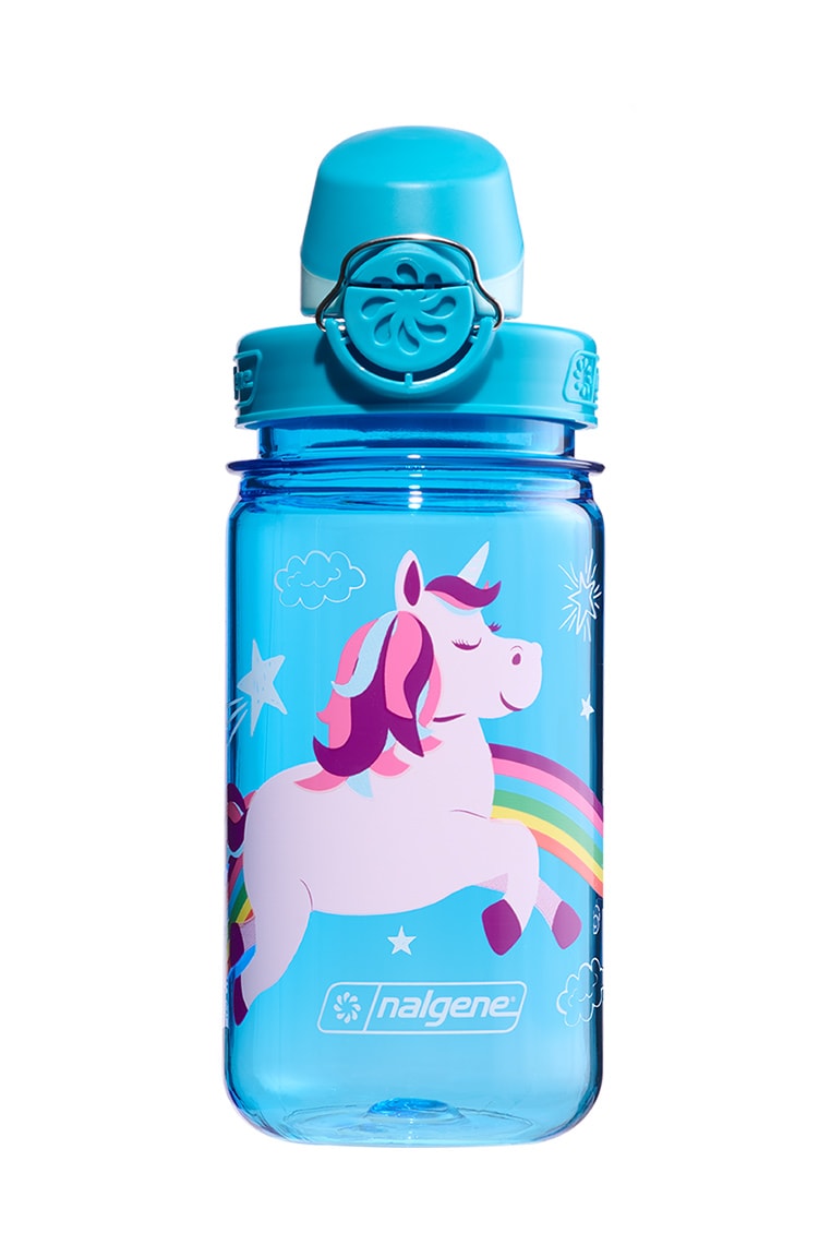 Nalgene product detail: 12oz On-The-Fly Kids Lock-Top Bottle with Graphics K7 — 12oz On-The-Fly Kids Lock-Top Bottle with Graphics