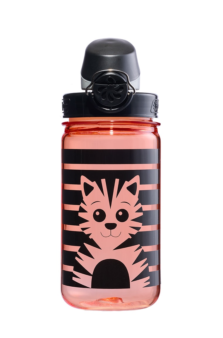 Nalgene product detail: 12oz On-The-Fly Kids Lock-Top Bottle with Graphics K7 — 12oz On-The-Fly Kids Lock-Top Bottle with Graphics